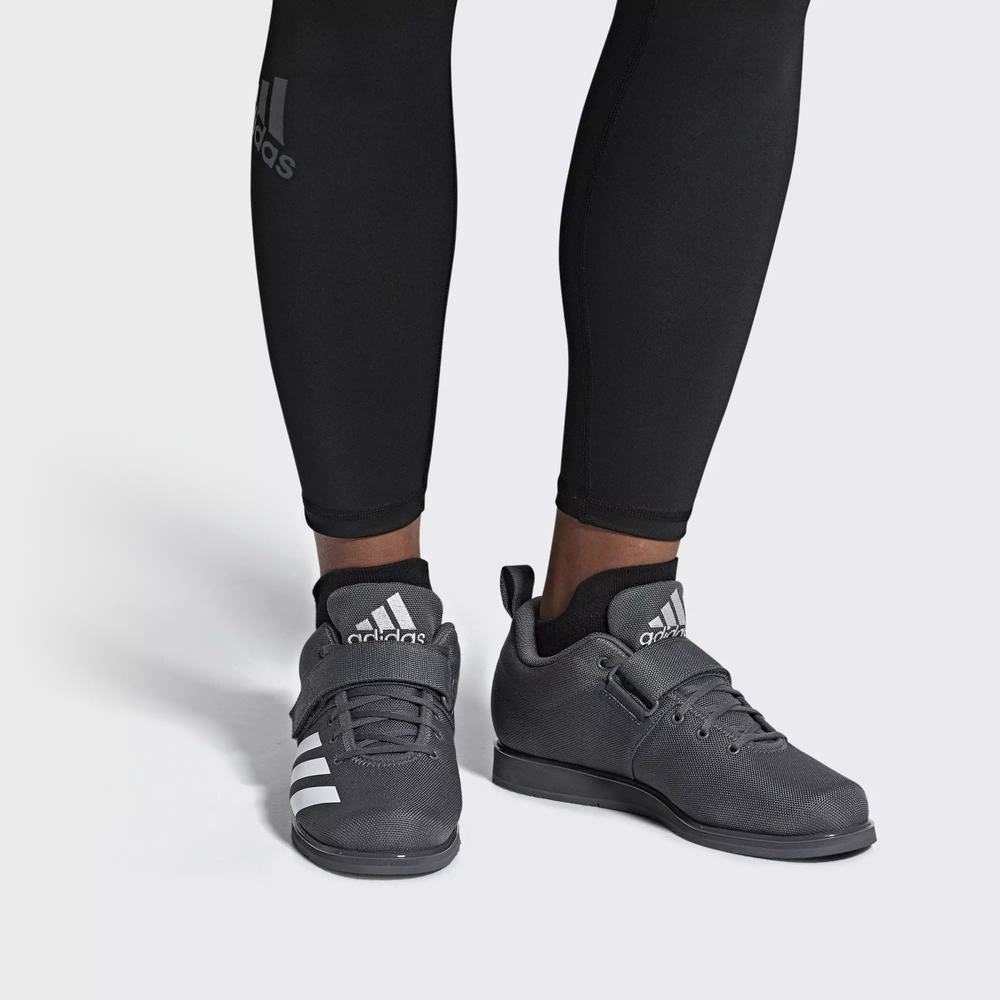 Adidas Powerlift 4 Zapatillas Halterofilia Grises Para Hombre (MX-76209)